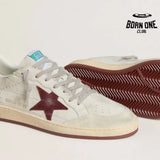 Golden Goose Ball Star 'Sneakers' White Star Red