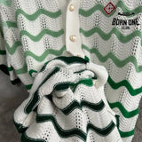 Conjunto Casablanca Crochê Gradiente Verde