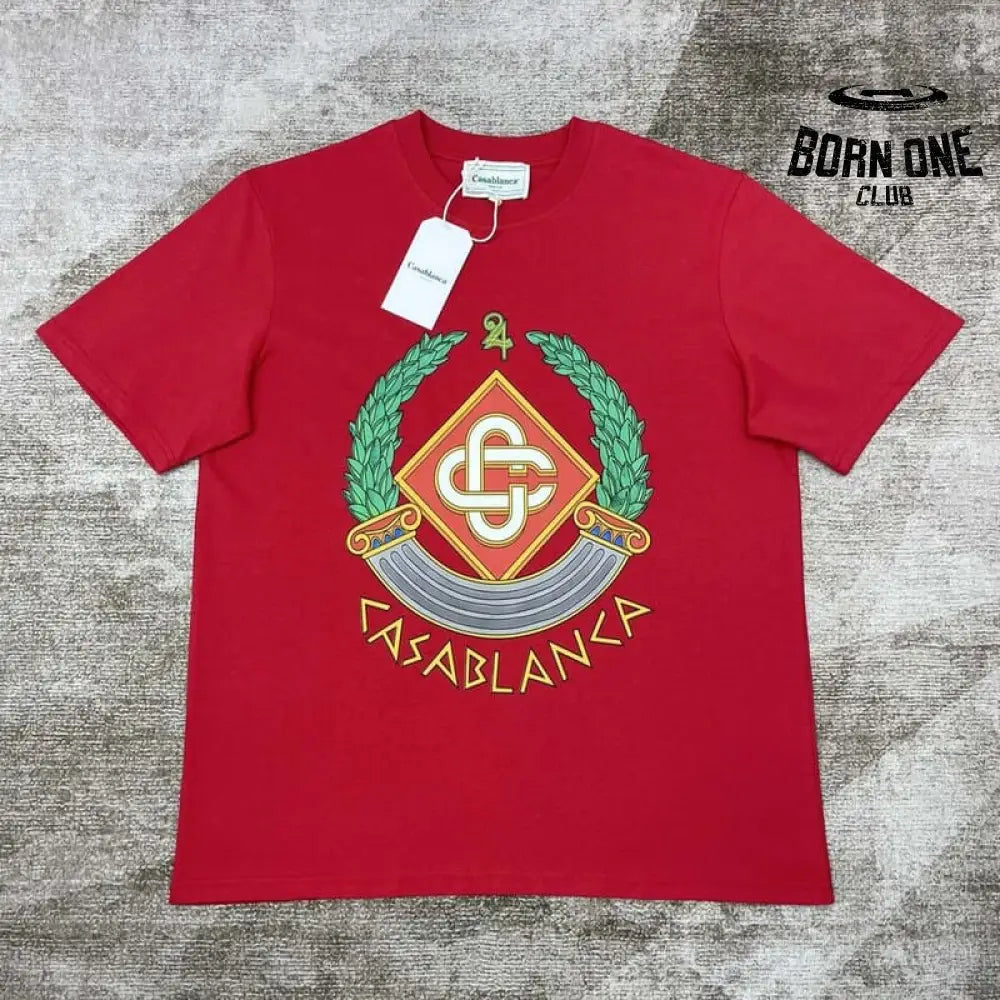 Camiseta Casablanca Casa Crest Vermelha