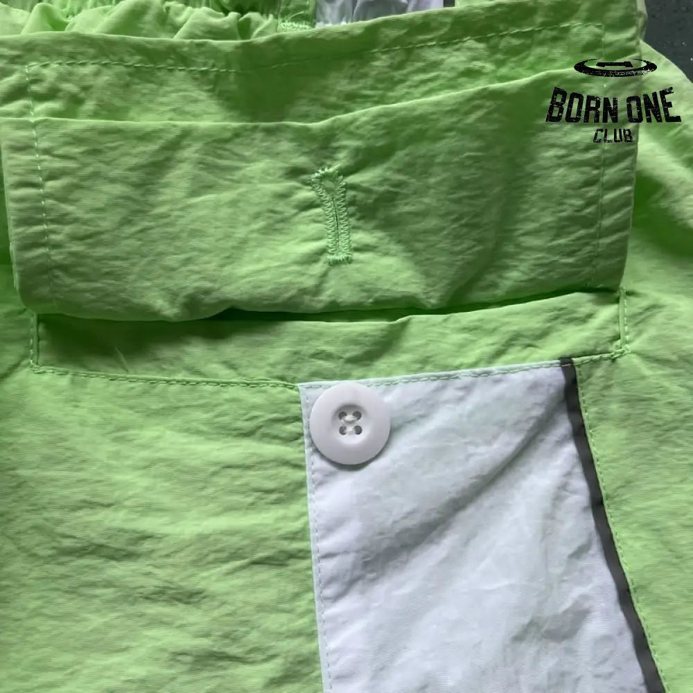 Shorts Corteiz Verde Claro Branco