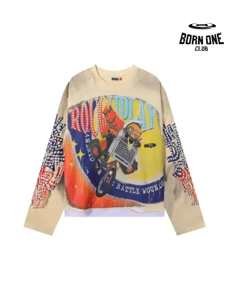 Rough Play Camiseta Manga Longa