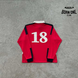 Camisa Corteiz Paneled Rugby Polo Vermelha