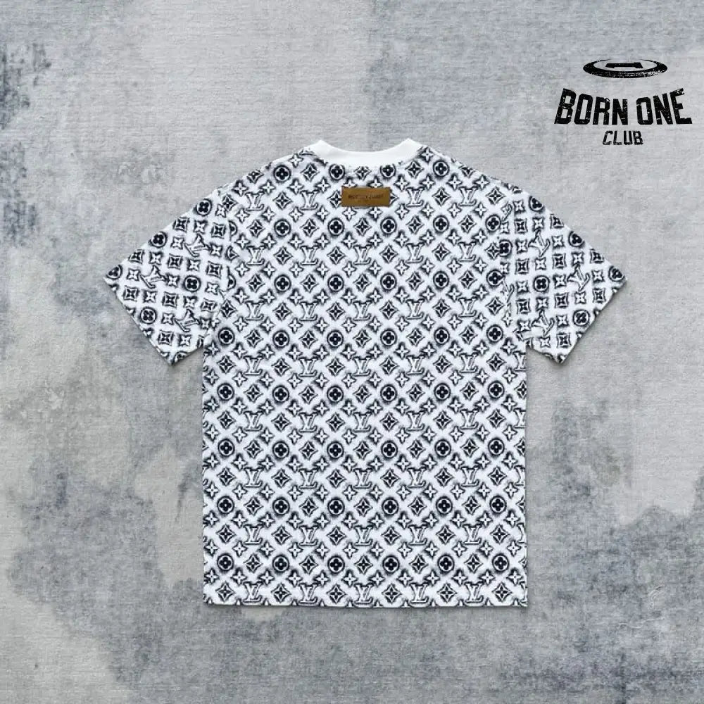 Camiseta Louis Vuitton Monogram White Deep Black