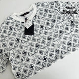 Camiseta Louis Vuitton Monogram White Deep Black