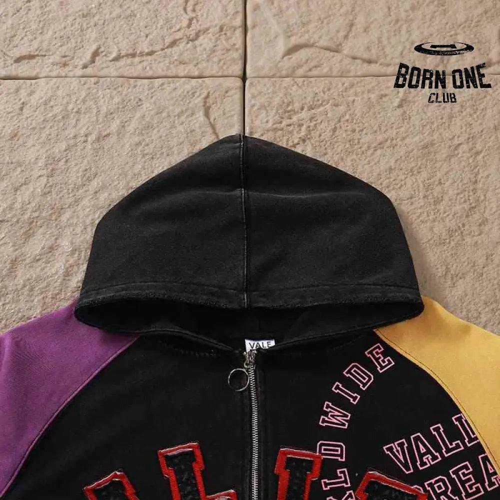 Moletom Vale Forever Crest Zíper Purple/Yellow