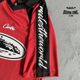 Camiseta Corteiz Alcatraz Football Vermelha