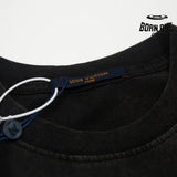 Camiseta Louis Vuitton LV Black Distressed Logo