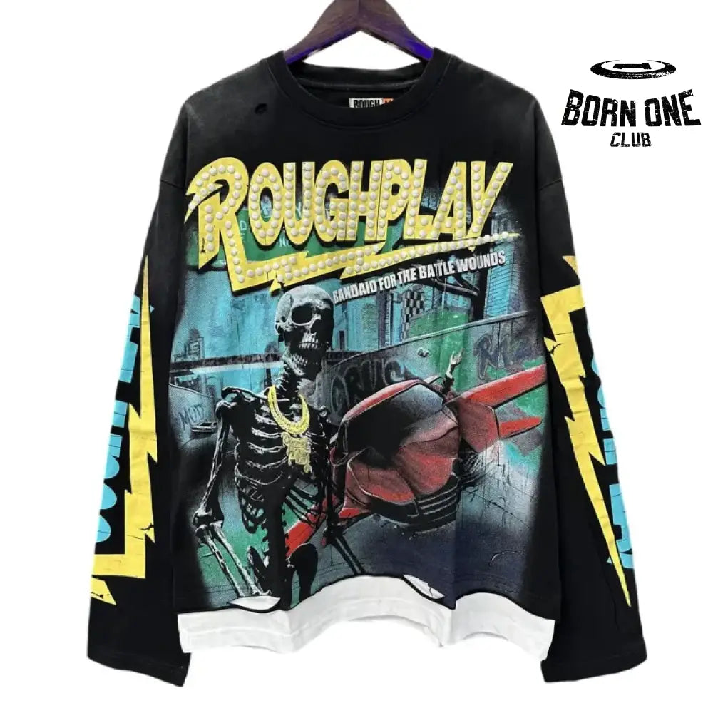 Rough Play Camiseta Manga Longa