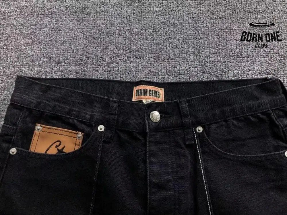 Conjunto Corteiz C-Star Denim Jeans Preto