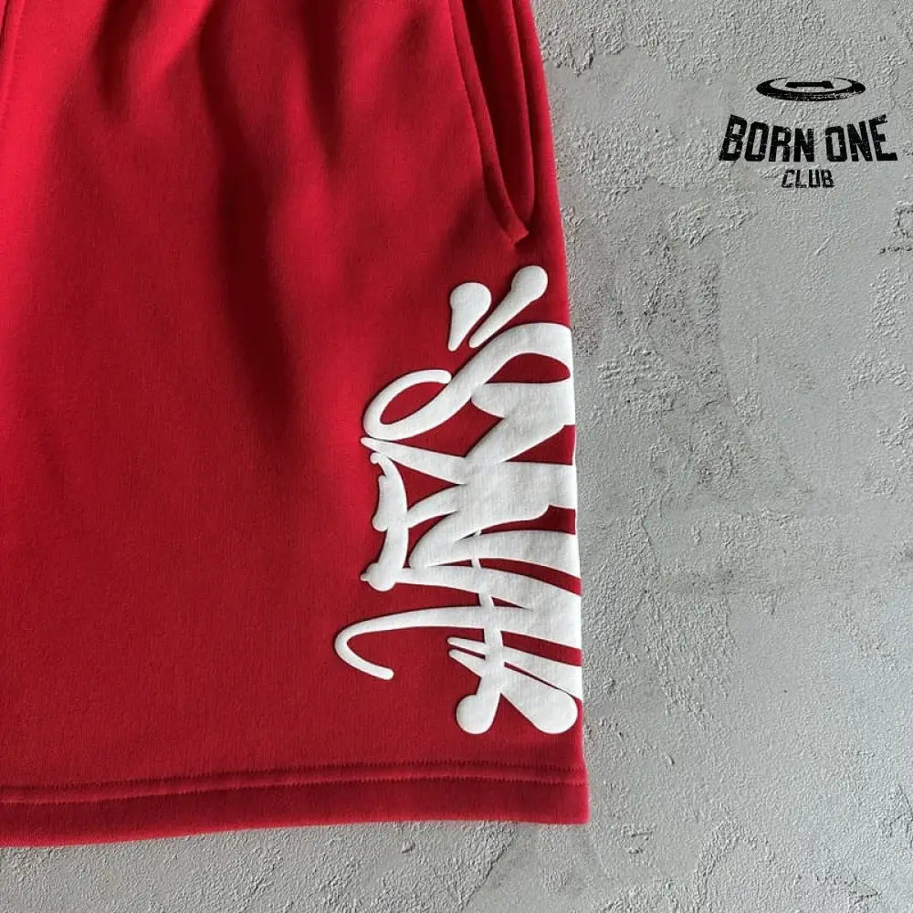 Conjunto Team Syna Hood Twinset Red