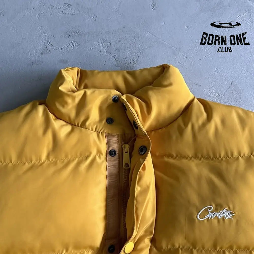 Jaqueta Corteiz Bolo Puffer Yellow