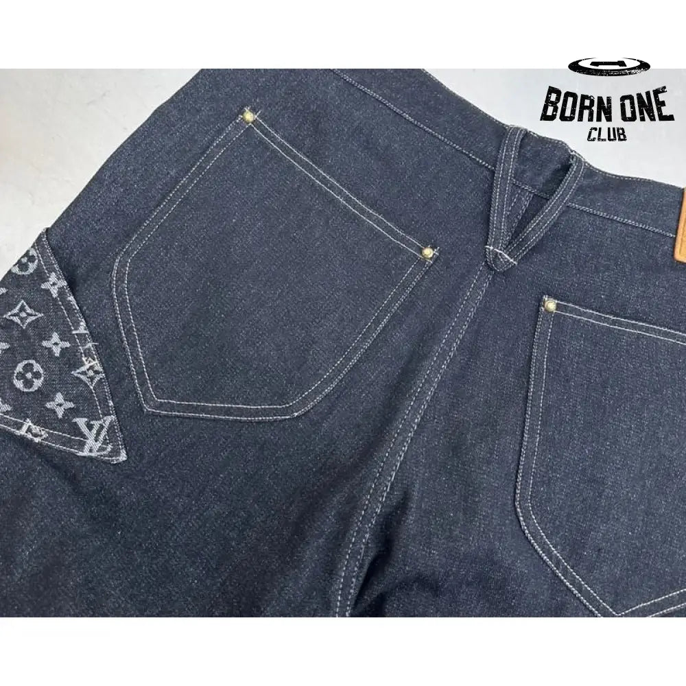 Calça Louis Vuitton Monogram Flower Denim