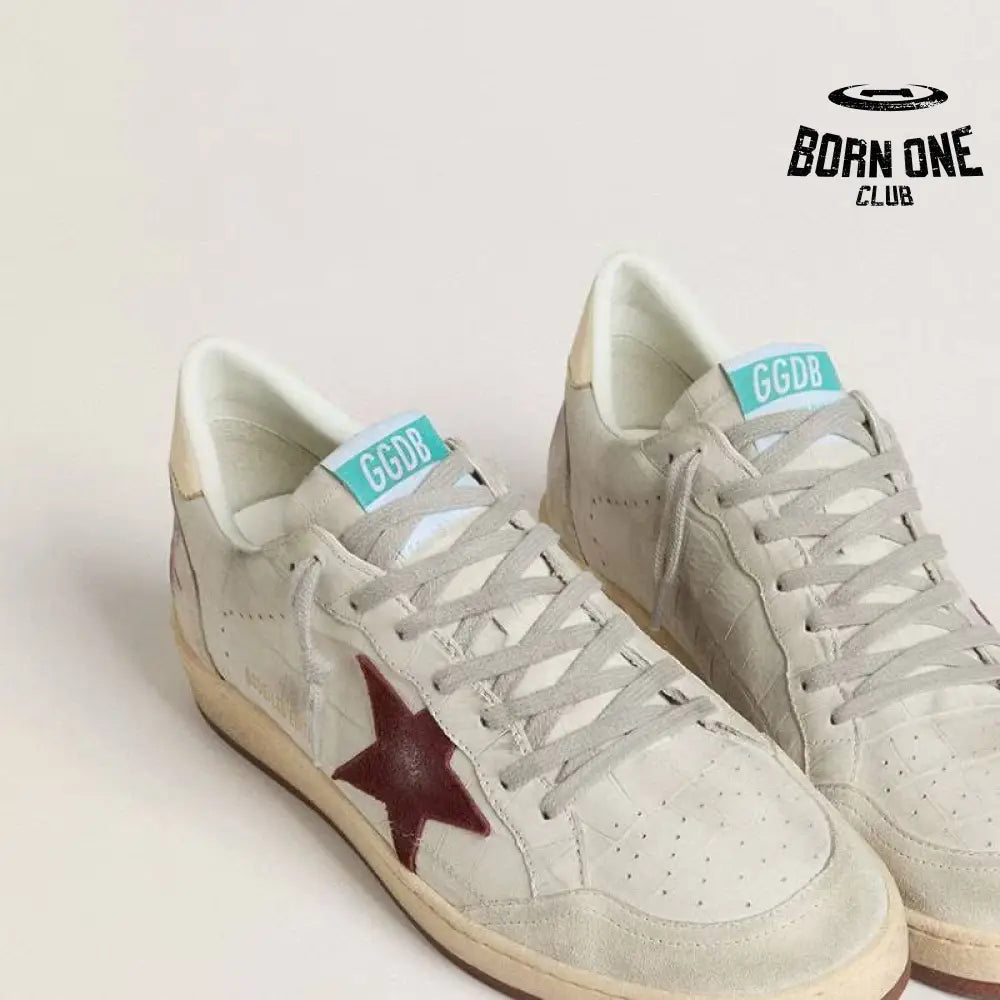 Golden Goose Ball Star 'Sneakers' White Star Red
