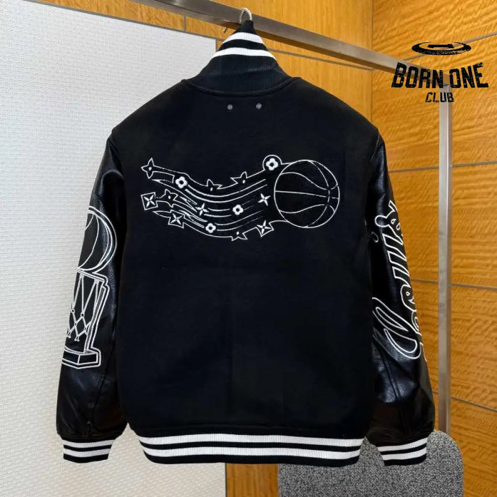 Jaqueta Louis Vuitton x NBA Leather Preta