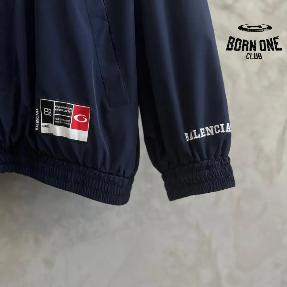 Jaqueta Balenciaga 3B Football Logo Track Azul