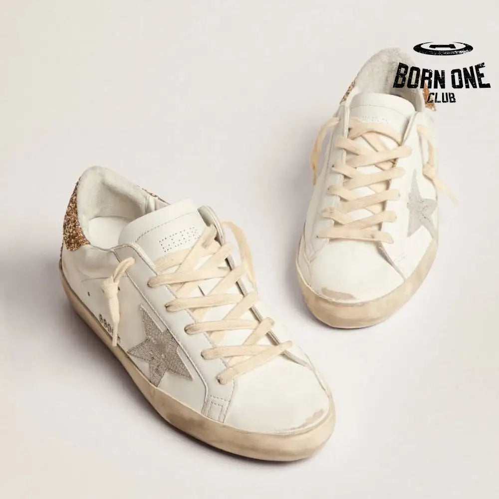 Golden Goose Super-Star White Star Silver