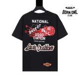 Camiseta Louis Vuitton x NBA Crossover Round Neck Printing