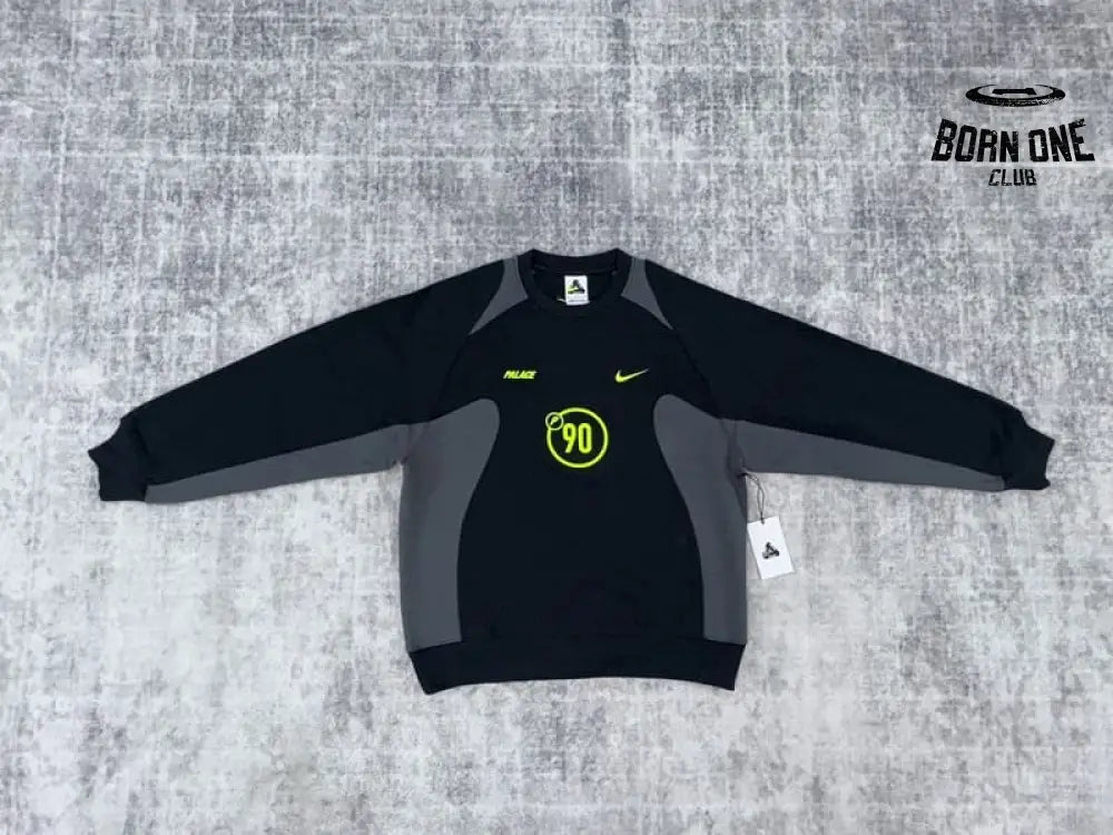 Moletom Palace x Nike Crewneck Total P90 Preta