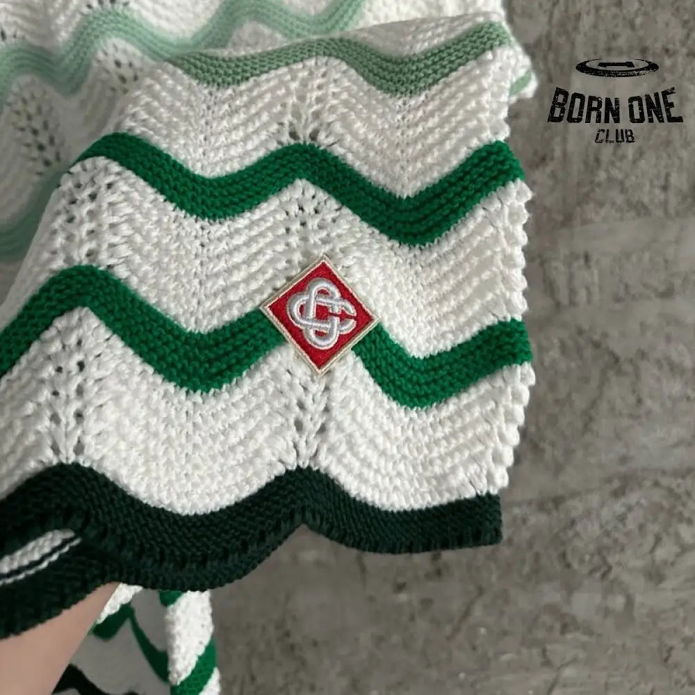 Conjunto Casablanca Crochê Gradiente Verde