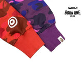 Bape Shark Dual-Tone Camo Shark Moletom Zíper