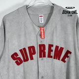 Camiseta Supreme Ultrasuede Mesh Baseball Cinza