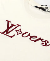 Camiseta Louis Vuitton Cream LV Lovers