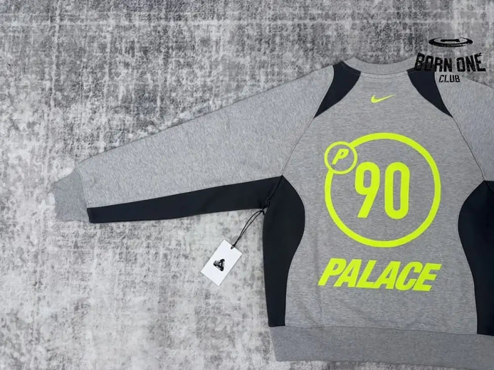 Moletom Palace x Nike Crewneck Total P90 Cinza