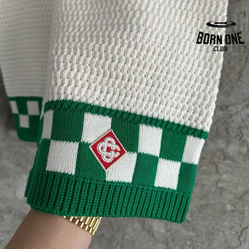 Conjunto Casablanca Crochê Branco/Verde