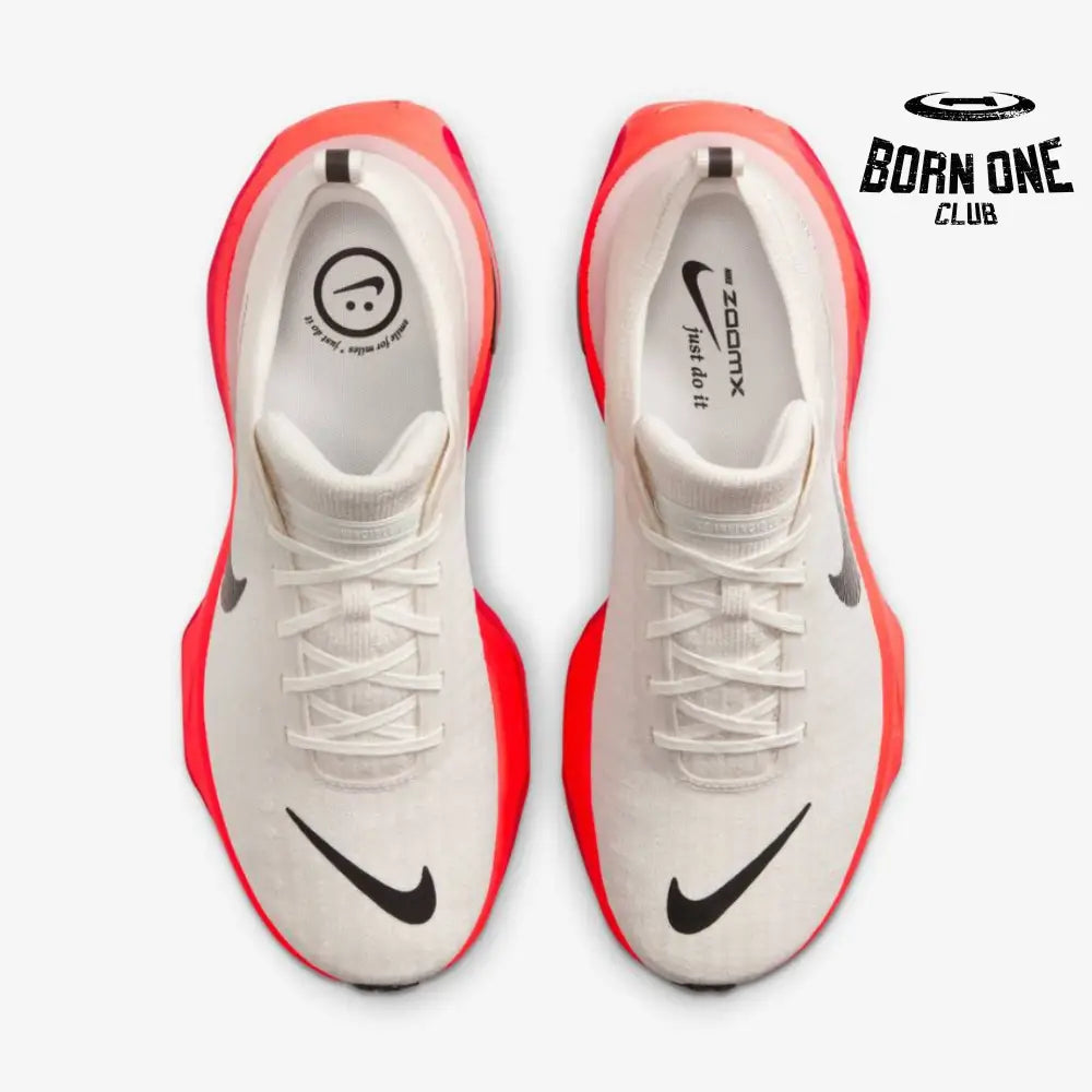 Nike Invincible Run 3 - Branco/Vermelho Neon