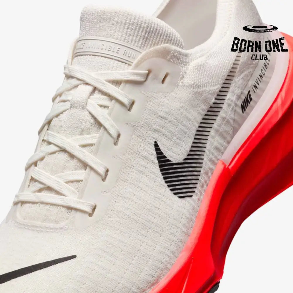 Nike Invincible Run 3 - Branco/Vermelho Neon