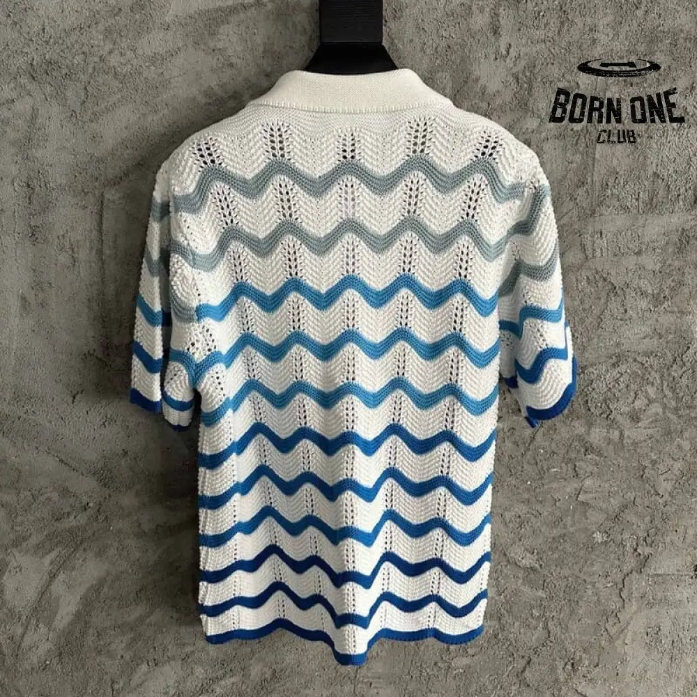Conjunto Casablanca Crochê Gradiente Azul
