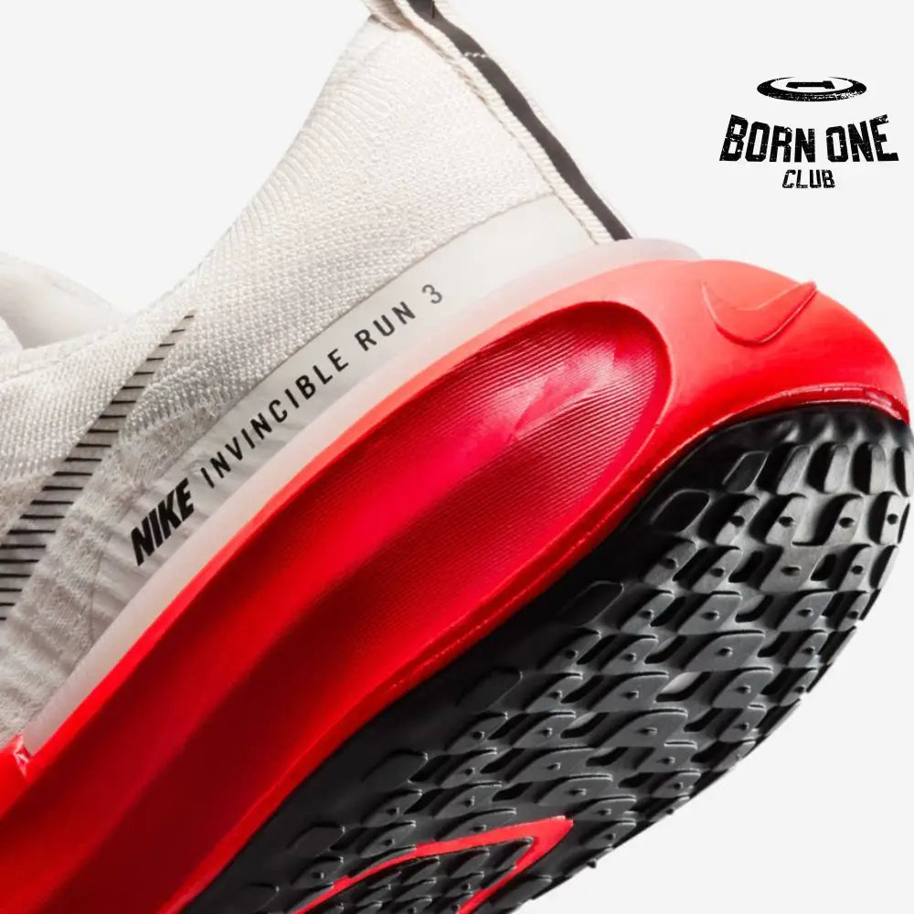 Nike Invincible Run 3 - Branco/Vermelho Neon
