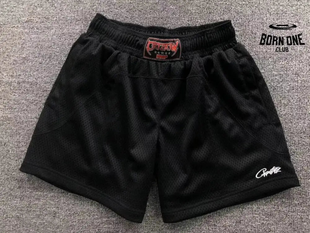 Short Corteiz HMP Mesh Panel White Black