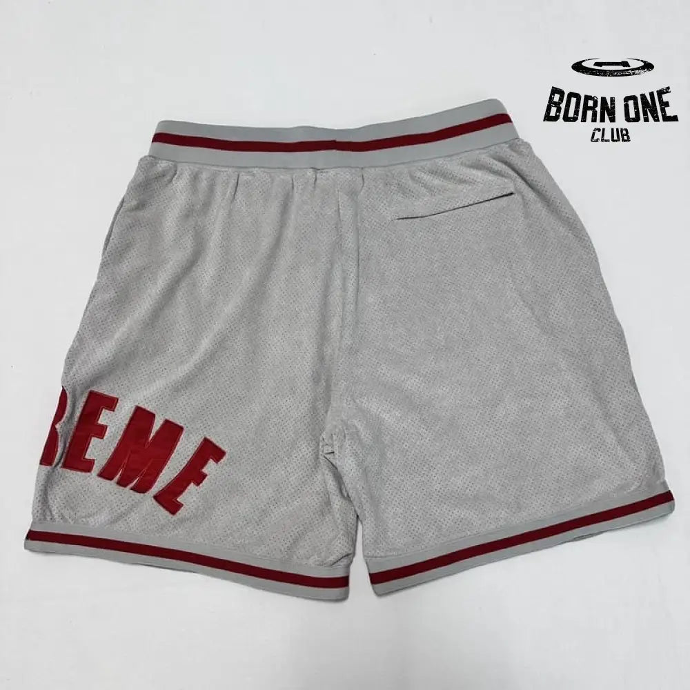 Shorts Supreme Ultrasuede Cinza