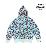 Bape Shark Moletom Zíper