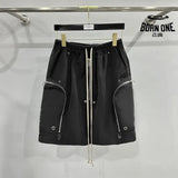 Rick Owens multi-zipper cargo shorts 2 colors 28452644