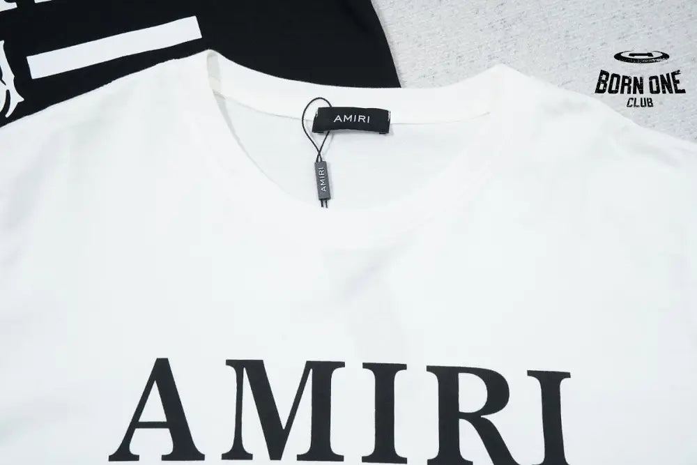 Camiseta Amiri Bar Logo White