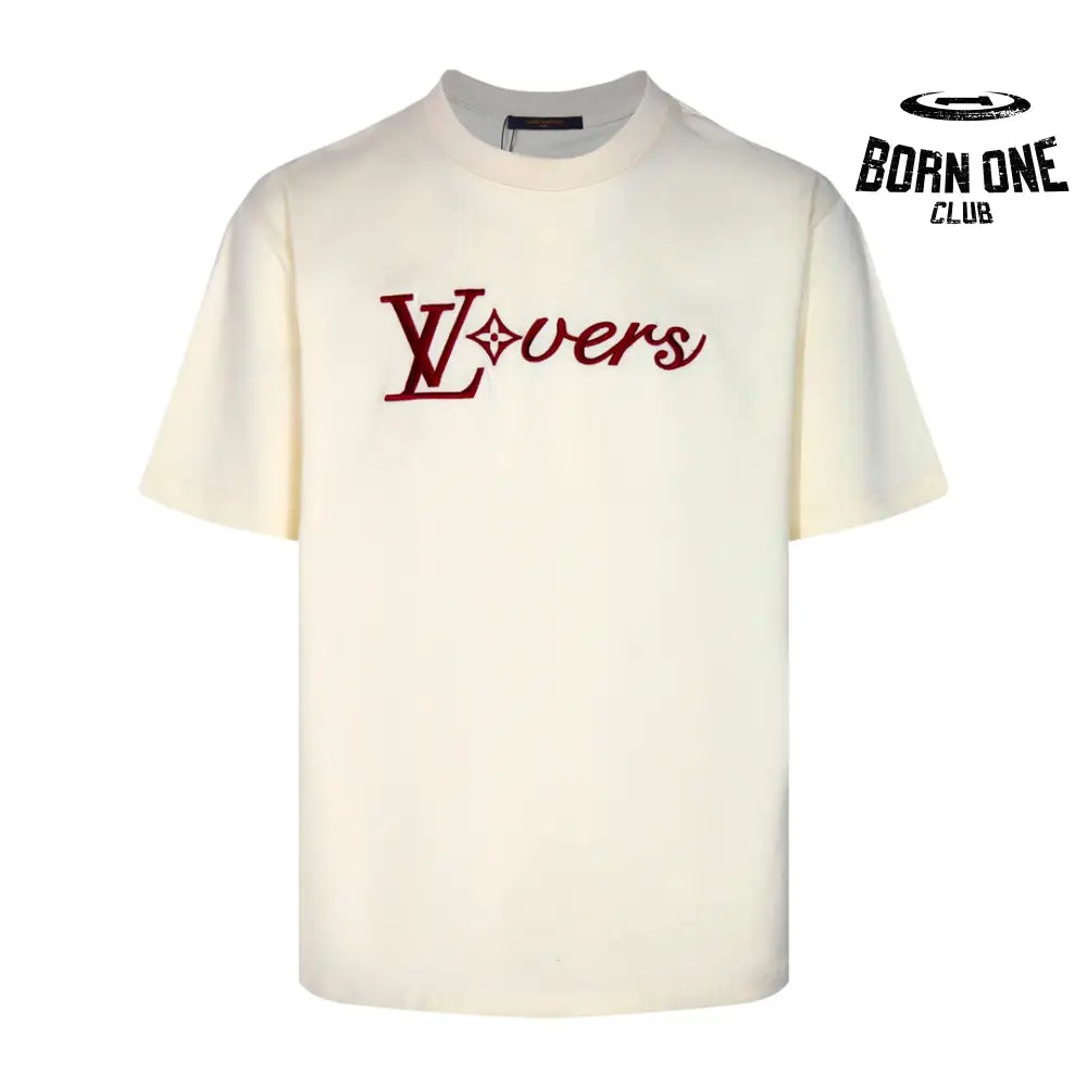 Camiseta Louis Vuitton Cream LV Lovers