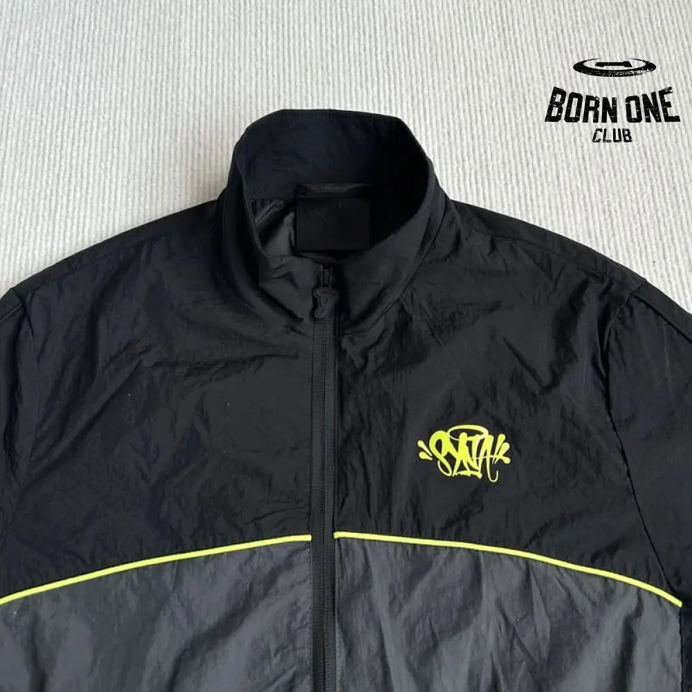 Conjunto Synaworld 'Syna Logo' Shell Preto/Cinza/Amarelo