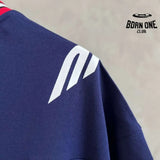 Camiseta Balenciaga Football V-neck Oversized Azul