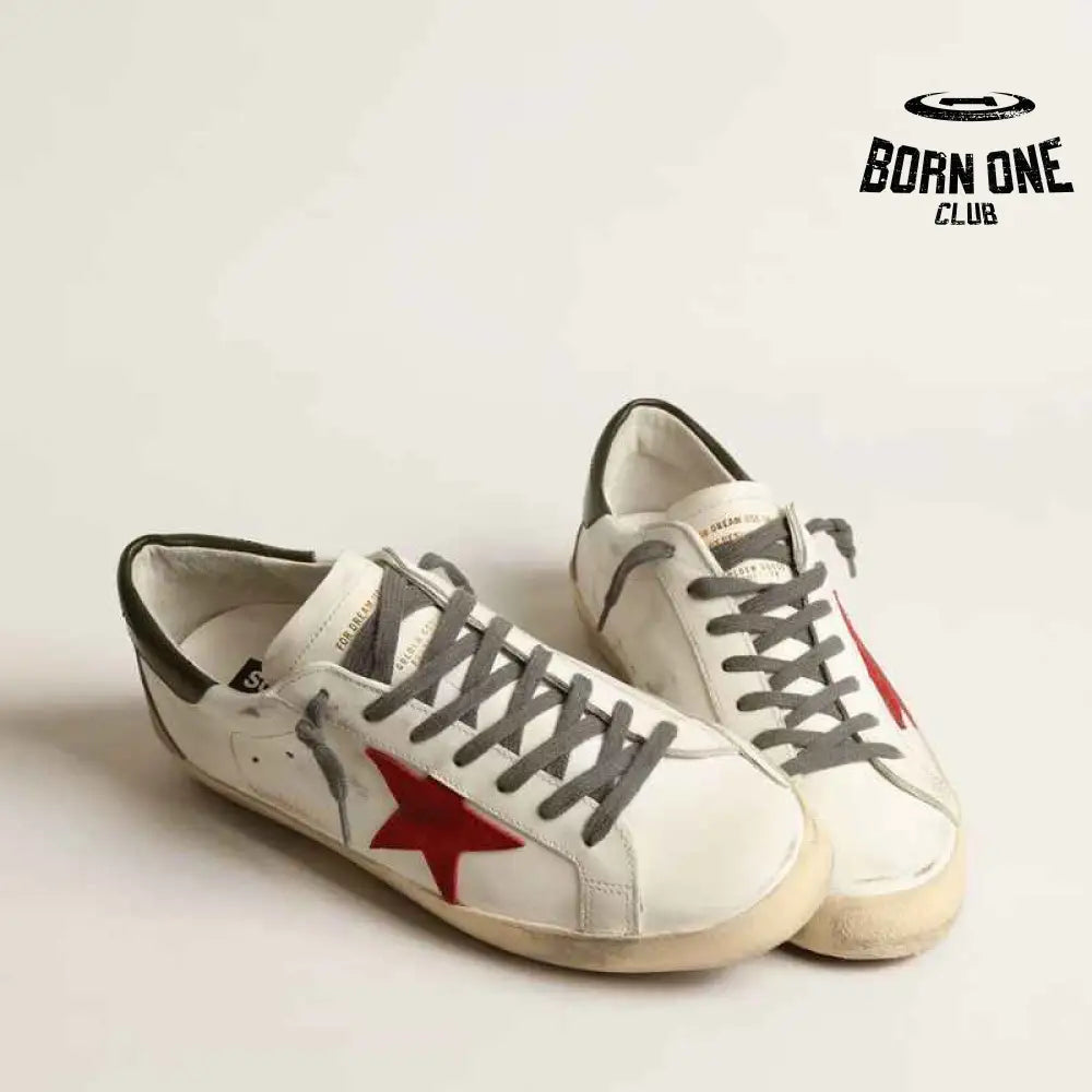 Golden Goose Super-Star White Red