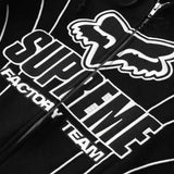 Jaqueta Supreme x Fox Racing Zíper Hooded Black