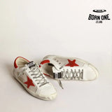 Golden Goose LTD Super-Star White Red Star