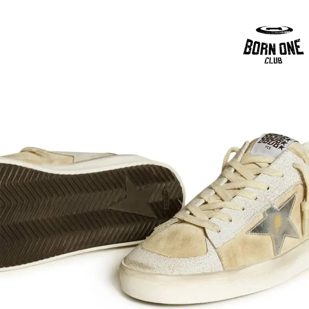 Golden Goose Stardan White Metallic Star