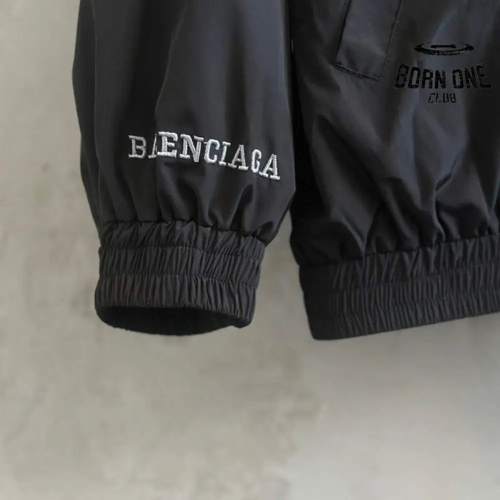 Jaqueta Balenciaga 3B Football Logo Track Preta