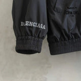 Jaqueta Balenciaga 3B Football Logo Track Preta
