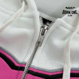 Jaqueta Supreme x Fox Racing Zíper Hooded Pink