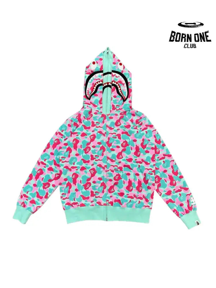 Bape shark Miami 4th Anniversary Moletom Zíper