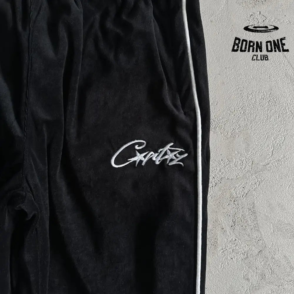 Conjunto Corteiz Veludo Preto
