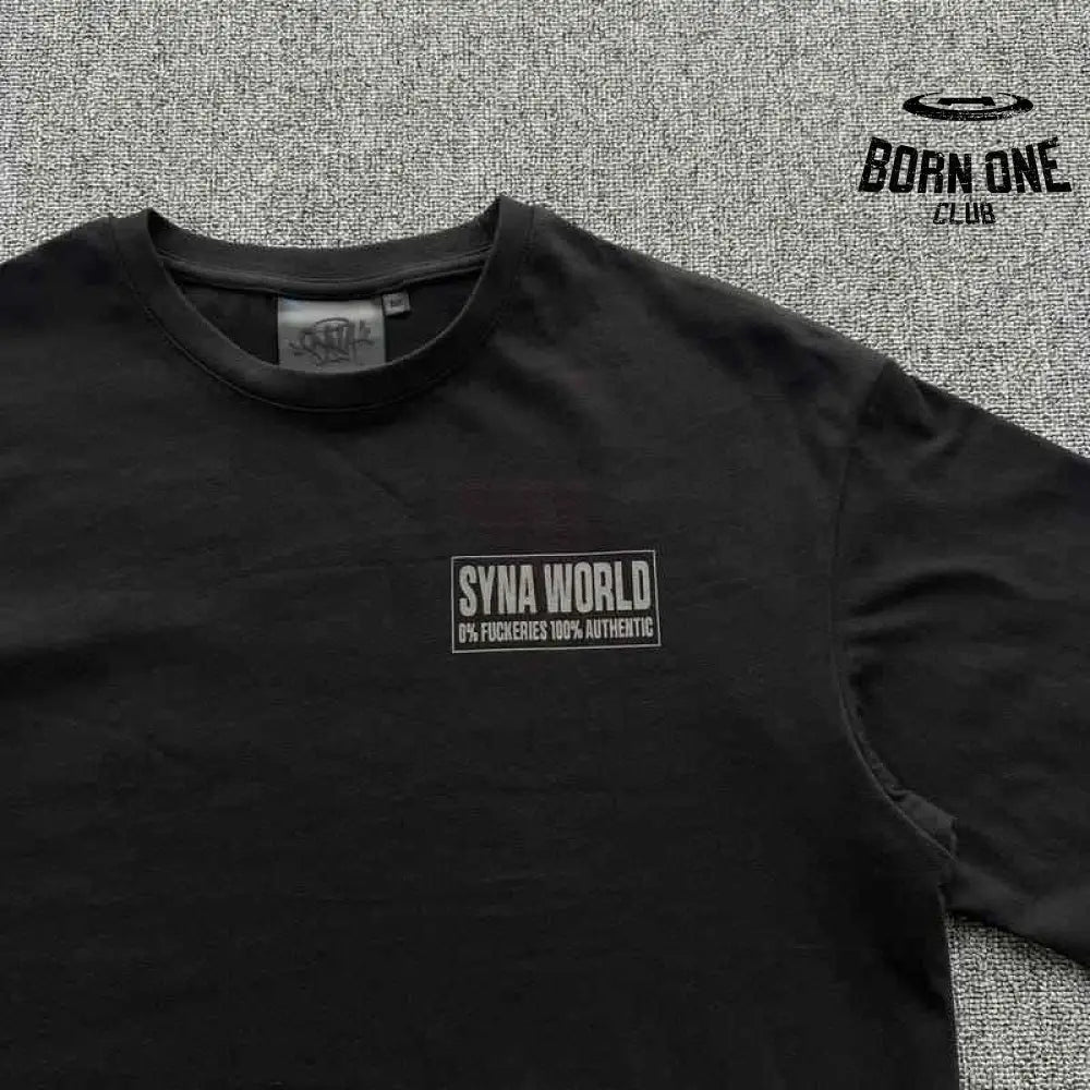 Camiseta Syna World Disclaimer Preta